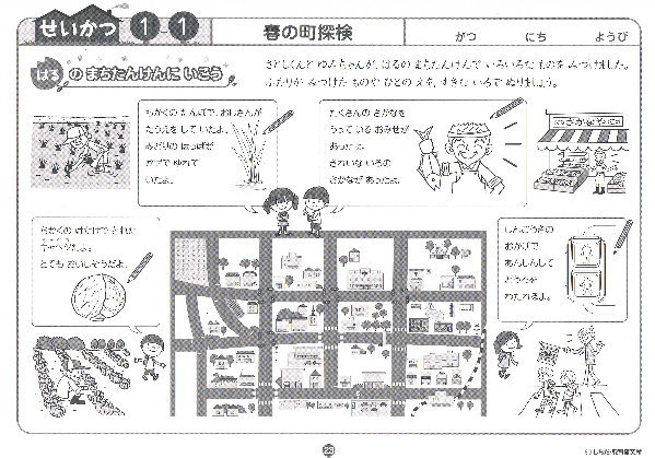 七田式小学生プリントせいかつ1年生